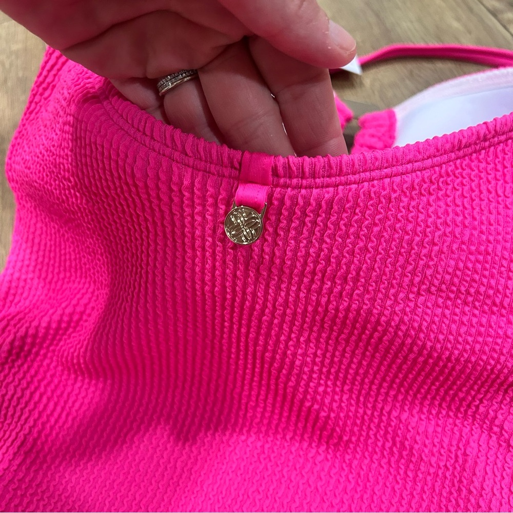 NWT $174 Lilly Pulitzer Anneli one piece bathing suit in pink - Picture 6 of 9